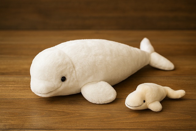 シロイルカのぬいぐるみのイメージ