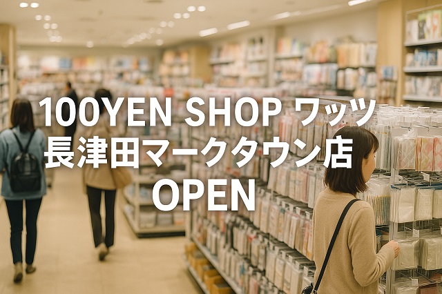100YEN SHOP ワッツ 長津田マークタウン店 OPEN